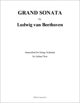 Piano Sonata No. 4 in E-Flat Major, Orchestra sheet music cover